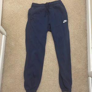 Blue Nike sweatpants